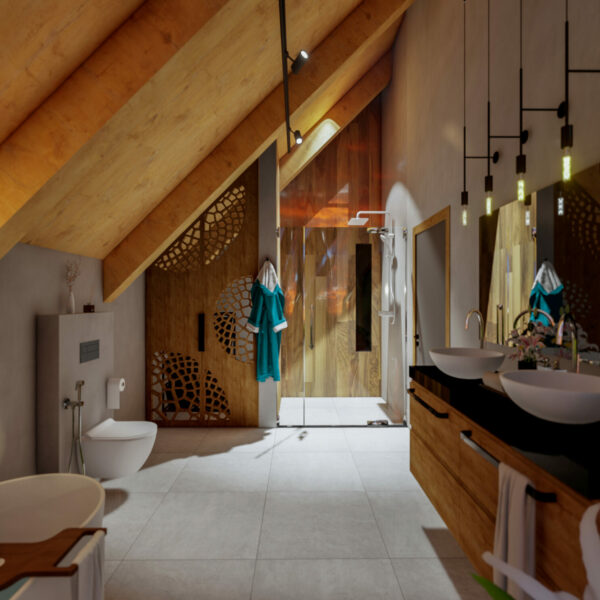 Vannas istaba 3D vizualizācija